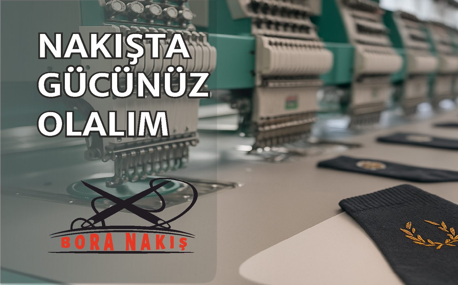 Sanayi tipi makinelerde çorap nakış işlemesi – Bora Nakış
